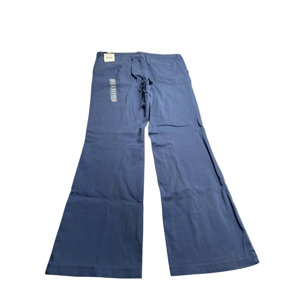 Dickies Womens Perfect Shape Pants 14/32 Regular Navy Blue Bootcut FP402RNV